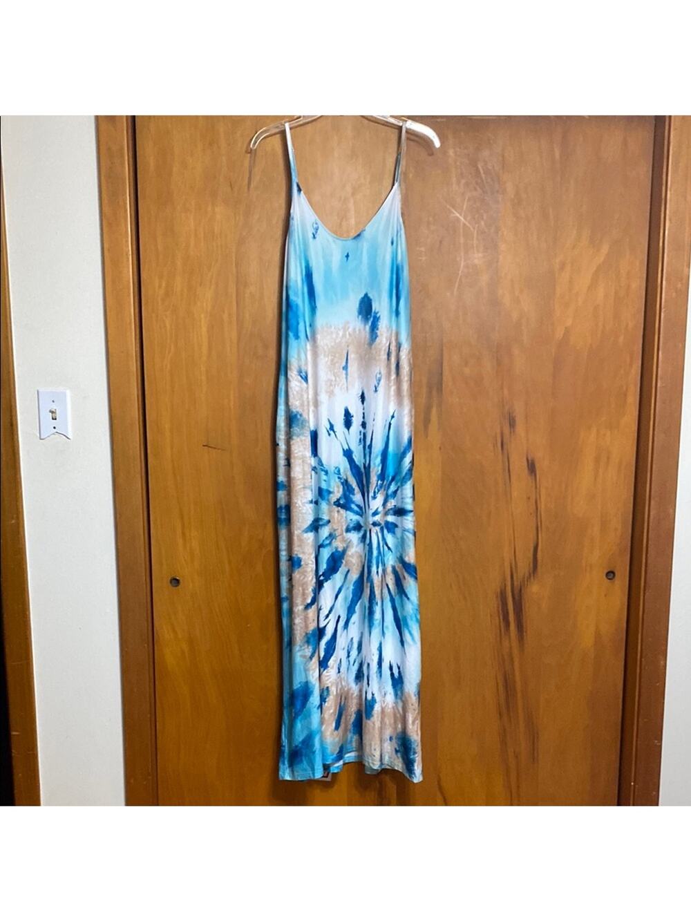 Ours | NWT Blue Tie-Dye Maxi Dress - XL (Length shoulder to hem 59”)
